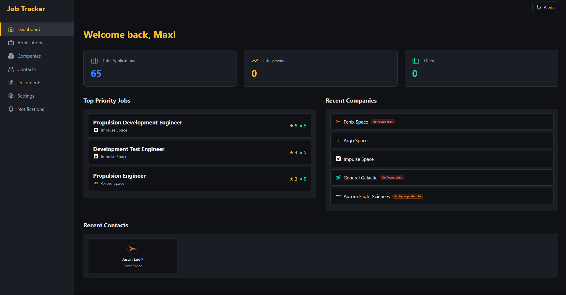 Job Application Tracker/CRM preview